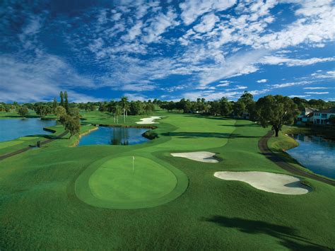 Golf courses .